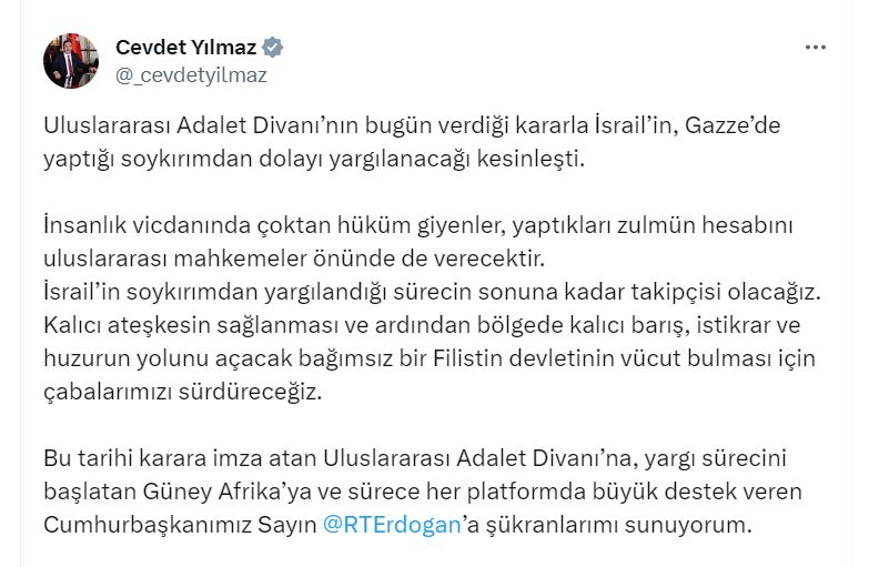 Cevdet Yılmaz: Yaptıkları zulmün hesabını verecekler 