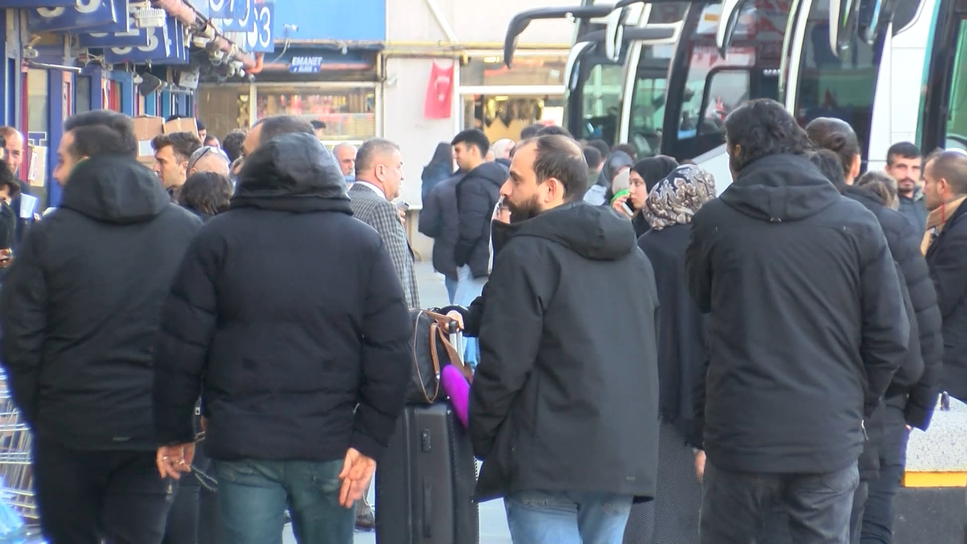 Otogarda yarıyıl tatili yoğunluğu 