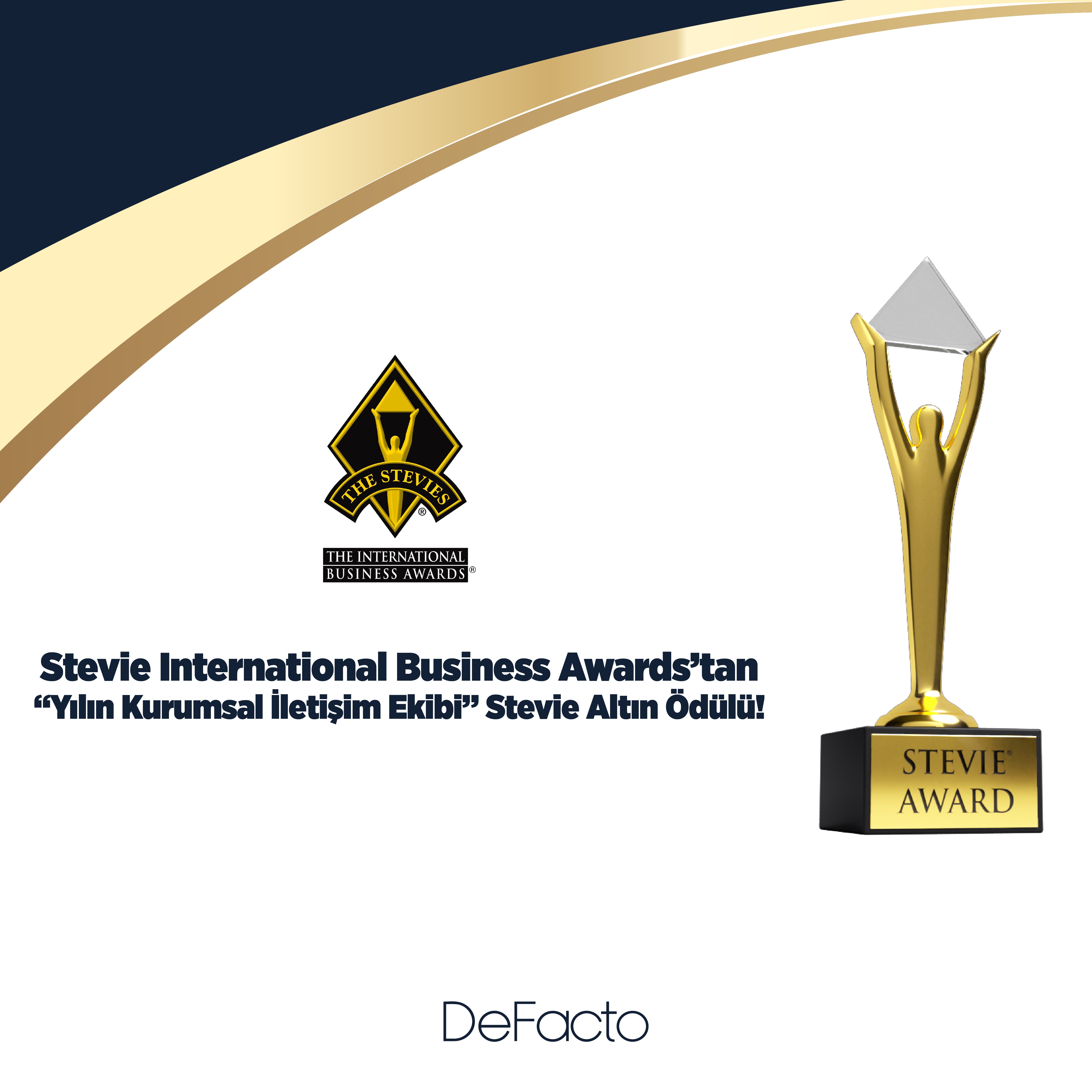 Stevie Awards’tan DeFacto’ya altın ödül 